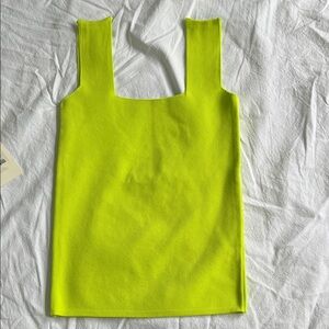 Bright Yellow Sleeveless Top